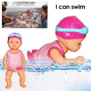 عروسک نوزاد شناگر 33 سانتی متری Swimming Doll -اسباب بازی